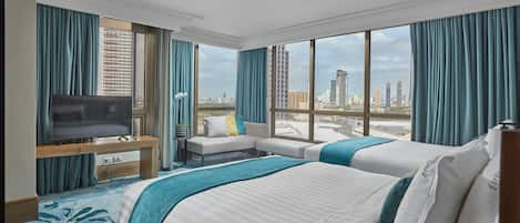 Standard Room, 2 Twin Beds (High Floor) | Premium bedding, down comforters, minibar, in-room safe