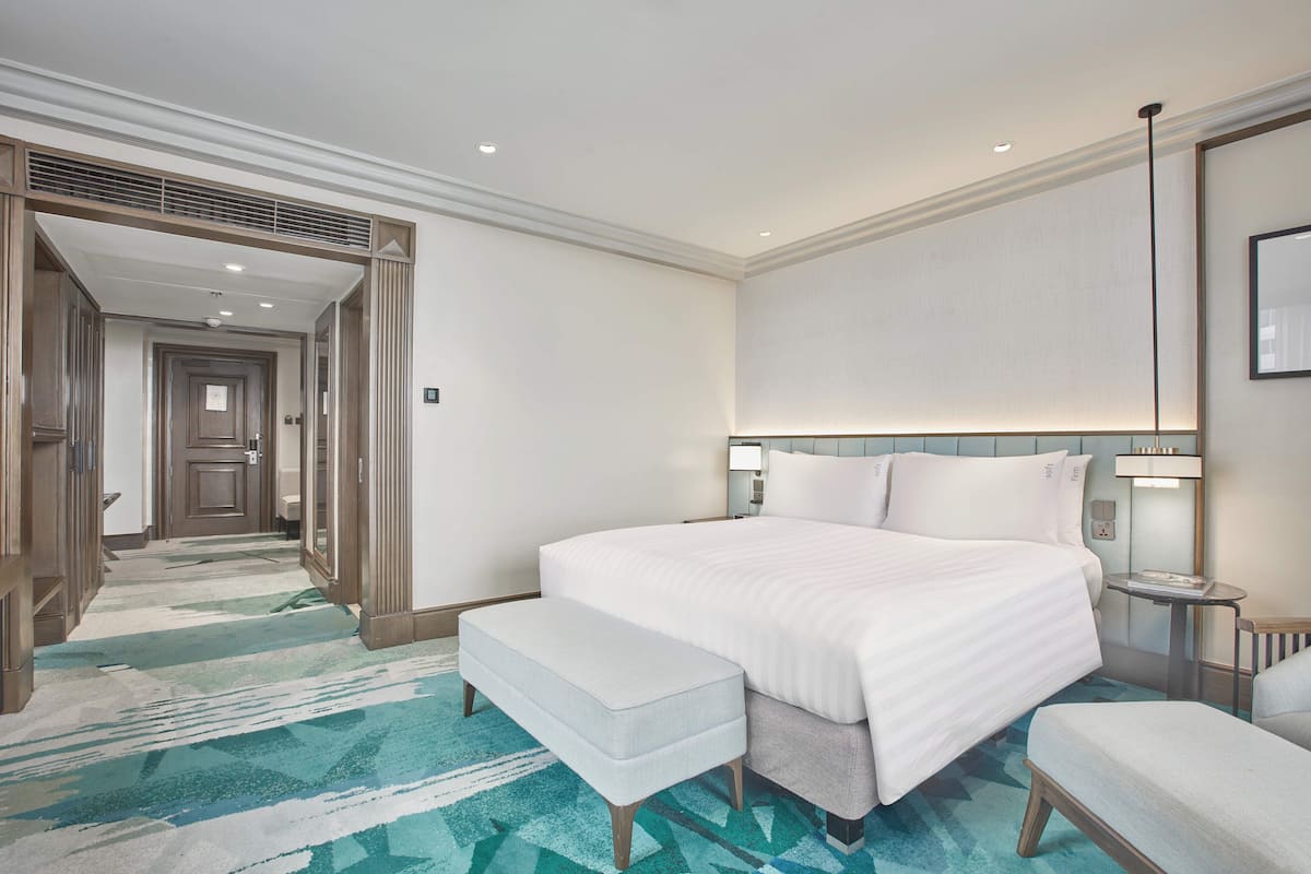 Ropa de cama de alta calidad, edredón y minibar