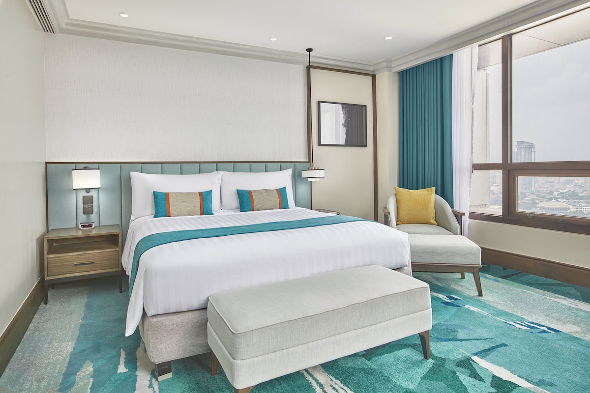 Ropa de cama de alta calidad, edredón y minibar