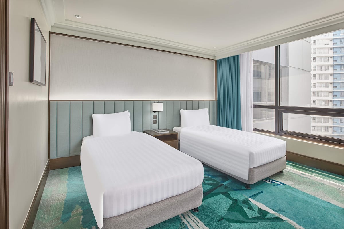 Ropa de cama de alta calidad, edredón y minibar