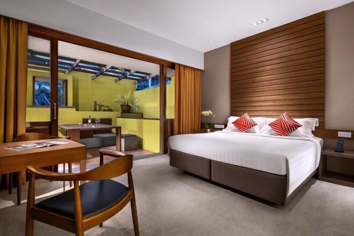 1 habitación, minibar, caja de seguridad en la habitación y escritorio