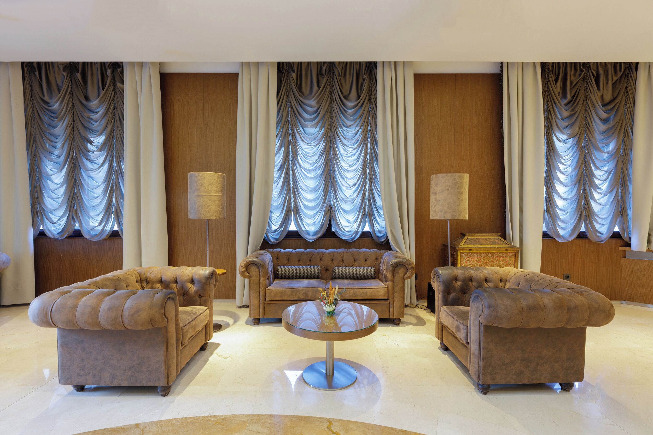 Zona de estar del vestíbulo