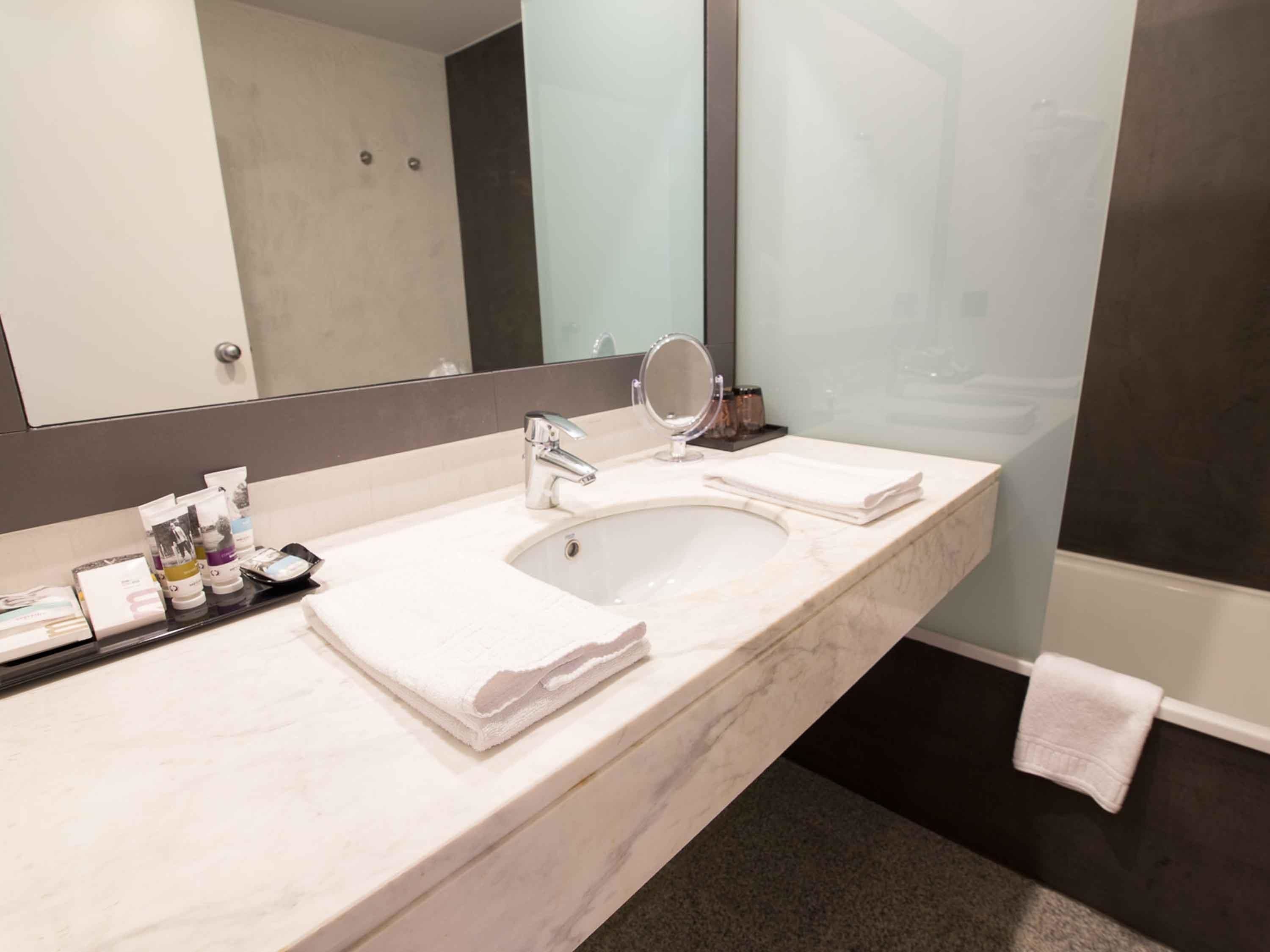 privilege room | bathroom | eco-friendly toiletries, hair dryer, toilet paper