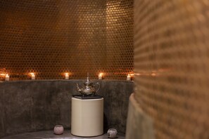 Sauna, hot tub, steam room, body treatments, body wraps, body scrubs