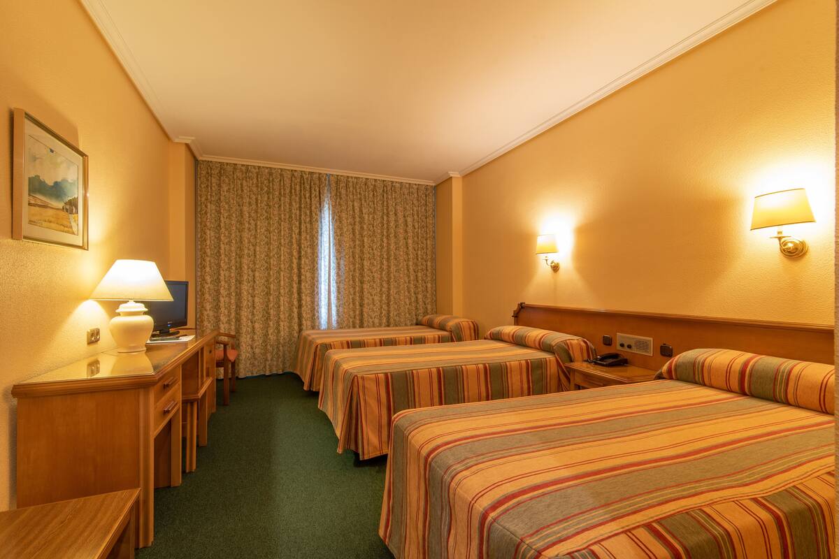 Minibar, desk, blackout curtains, iron/ironing board (on request)