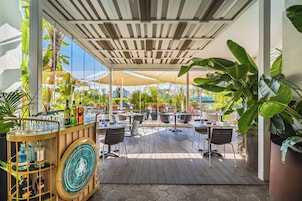 Tapas bar, pool views, open daily