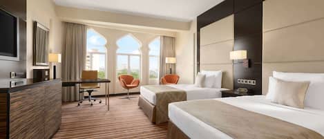 Premium-sengetøj, dundyner, senge med topmadrasser, minibar