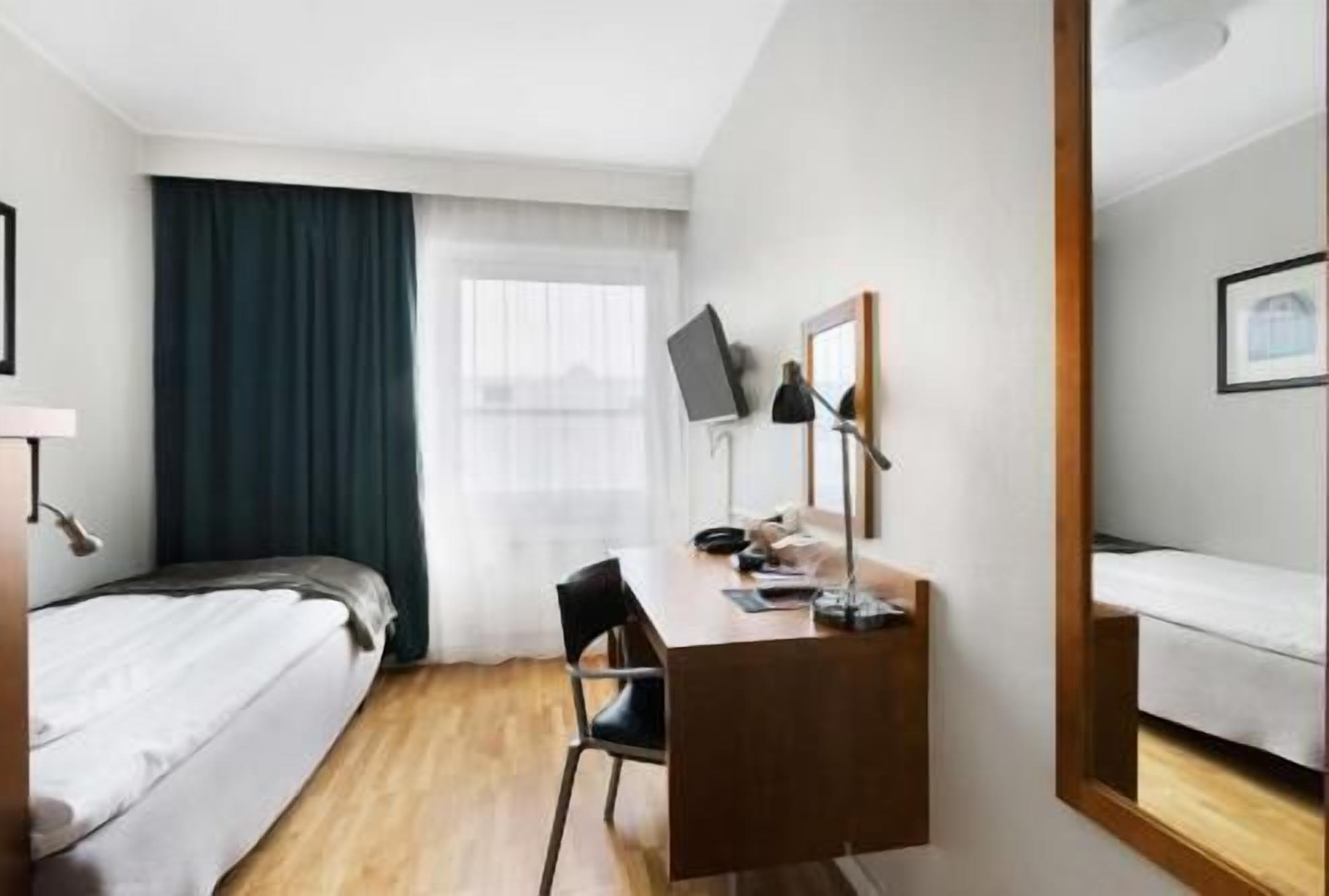 In-room safe, desk, laptop workspace, blackout curtains