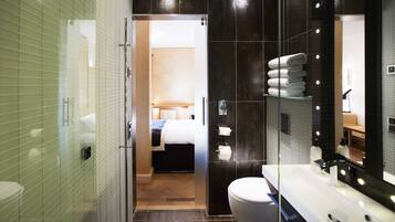 Free toiletries, hair dryer, towels