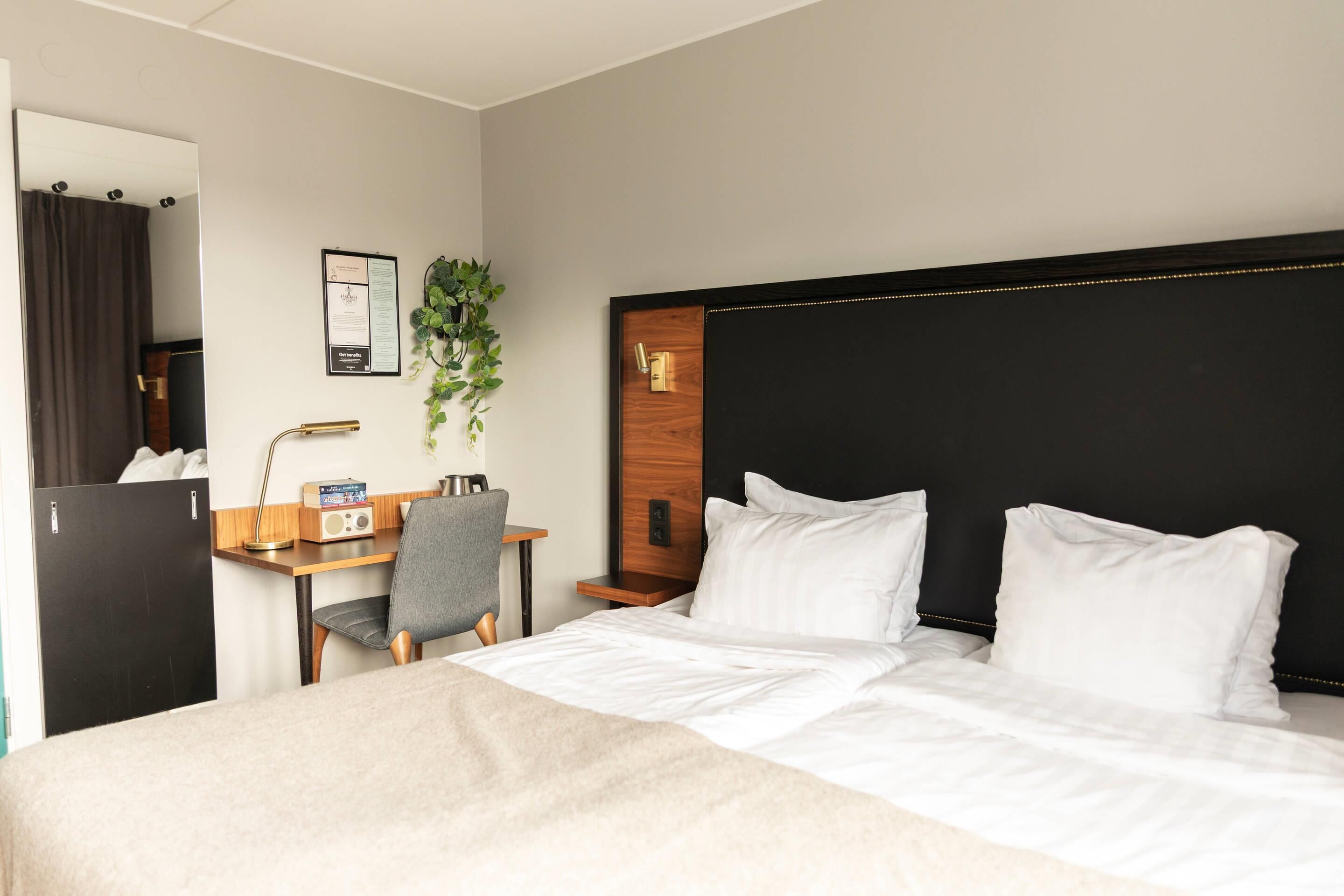 Habitación estándar, 2 camas individuales | Escritorio, tabla de planchar con plancha, cunas y camas extra 