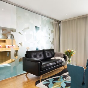 Superior Suite, 1 King Bed | In-room safe, desk, blackout curtains, free WiFi