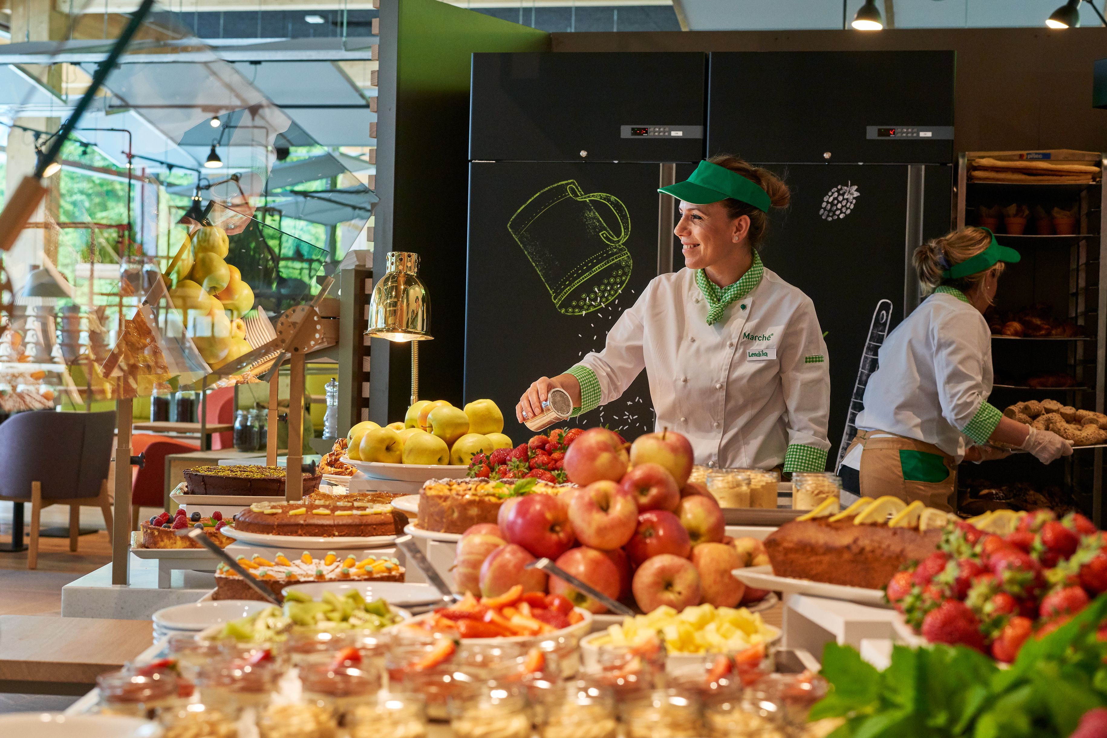 daily buffet breakfast (chf 18.00 per person)
