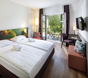 Desk, blackout drapes, soundproofing, free WiFi - Hotel Bellinzona Sud Swiss Quality (Bellinzona)