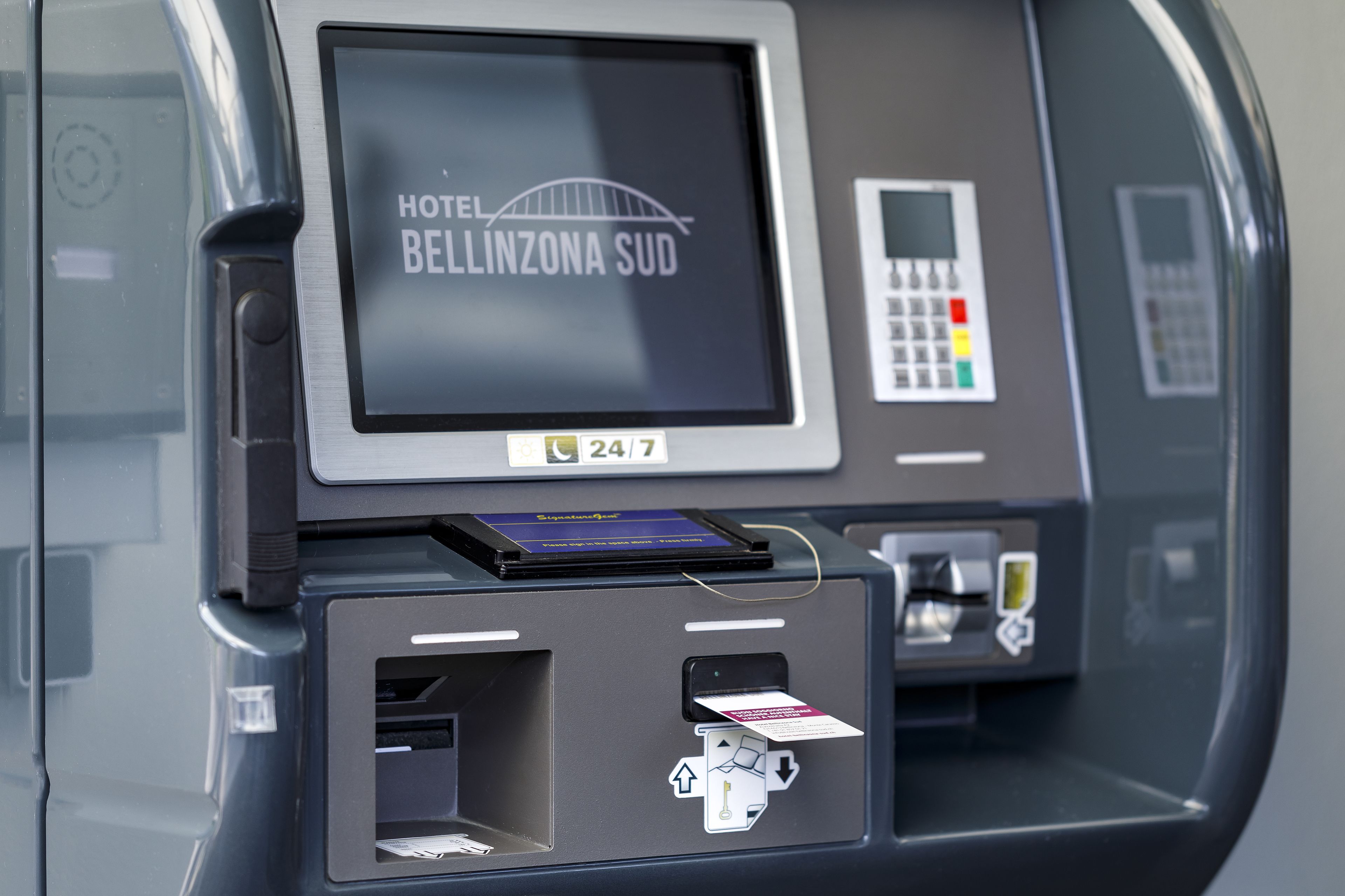 check-in/check-out kiosk