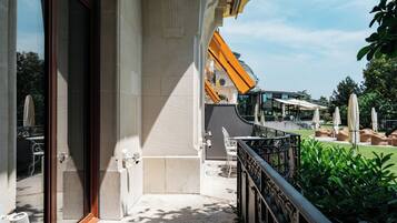 Blick vom Balkon