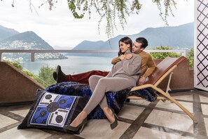 Suite panorámica, 1 habitación, balcón (Single) | 1 habitación, ropa de cama de alta calidad y edredón 