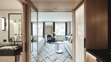 Literie hypoallergénique, matelas Select Comfort, minibar