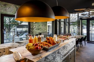 Buffet breakfast for a fee