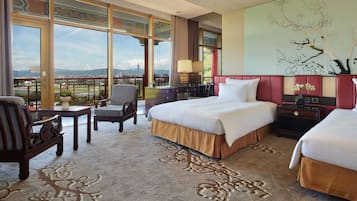 スーペリアルーム (麒麟庁) | 羽毛の掛け布団、ピロートップベッド、セーフティボックス (室内)、デスク