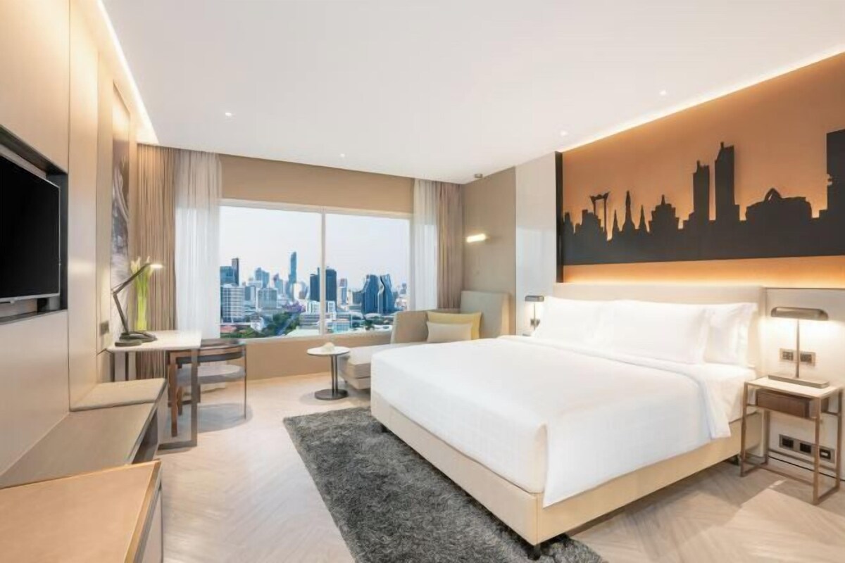1 habitación y ropa de cama de alta calidad