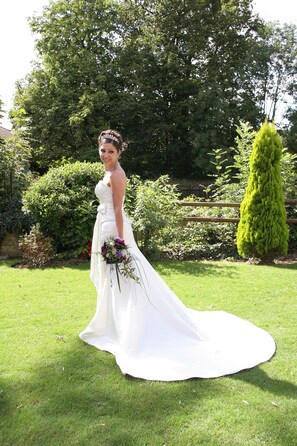 Outdoor wedding area