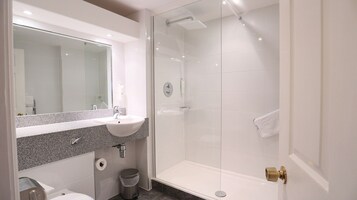 Bathroom | Shower, free toiletries, hair dryer, towels