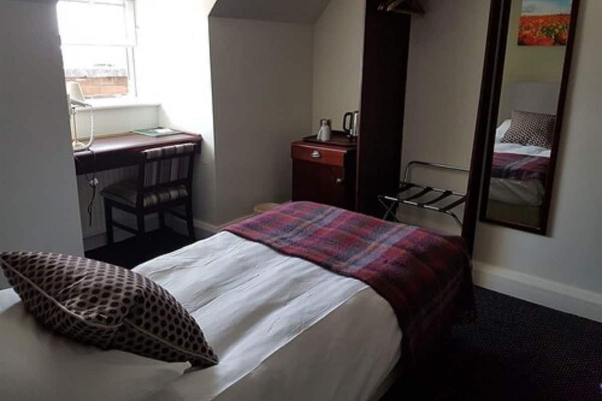Desk, blackout drapes, iron/ironing board, free WiFi