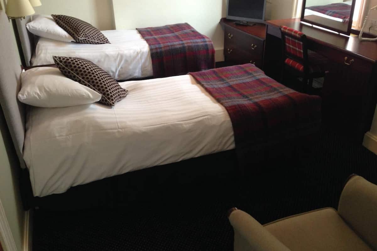 desk, blackout curtains, iron/ironing board, free wifi