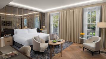 In-room safe, desk, laptop workspace, blackout curtains