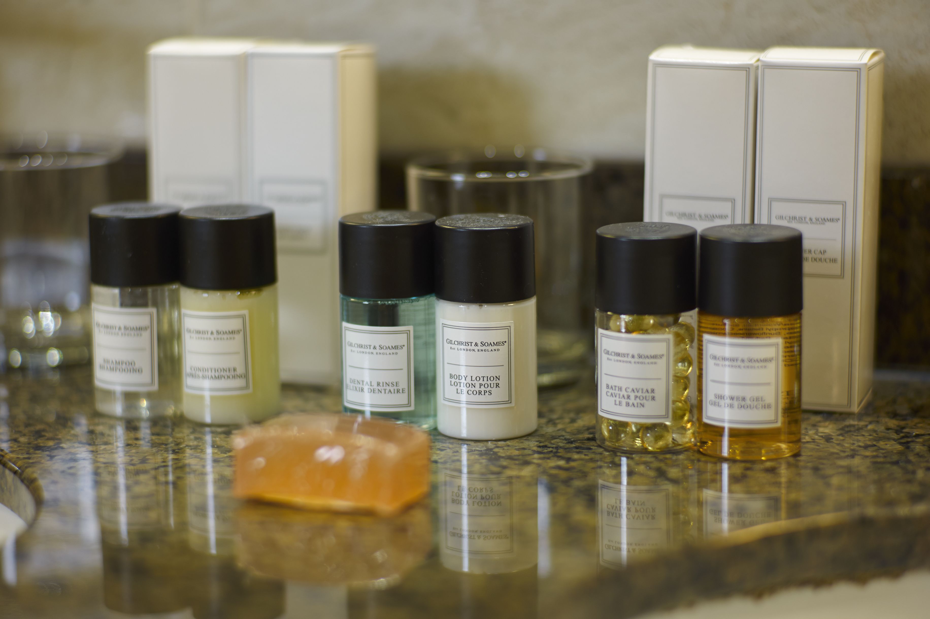 standard double room | bathroom | combined shower/bathtub, designer toiletries, hair dryer, towels