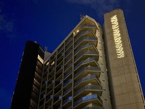 Front of property – evening/night