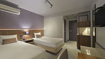 Standard Duplo | Frigobar, Wi-Fi de cortesia, roupa de cama, despertadores