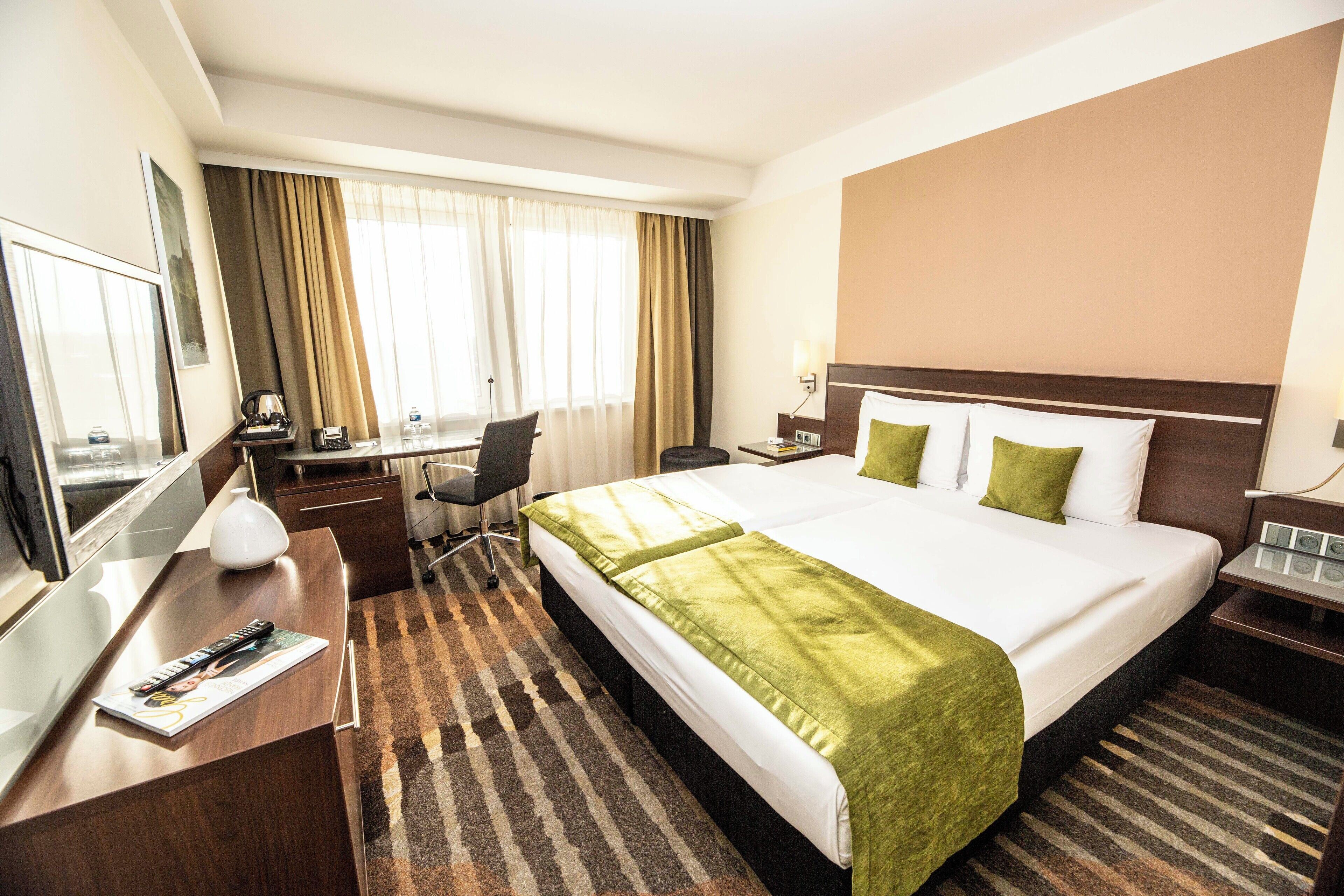 superior double room | hypo-allergenic bedding, in-room safe, desk, laptop workspace