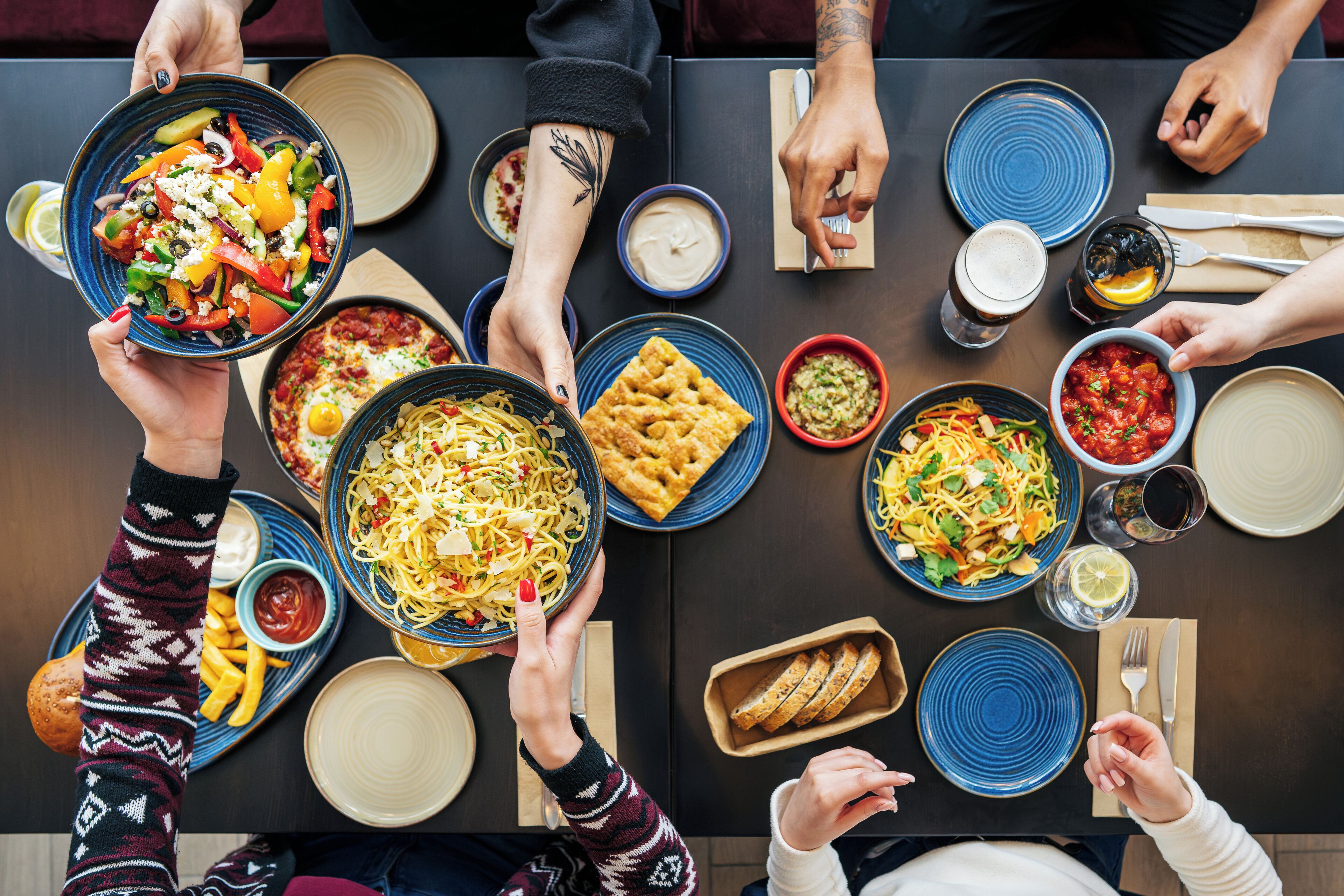 lunch and dinner served