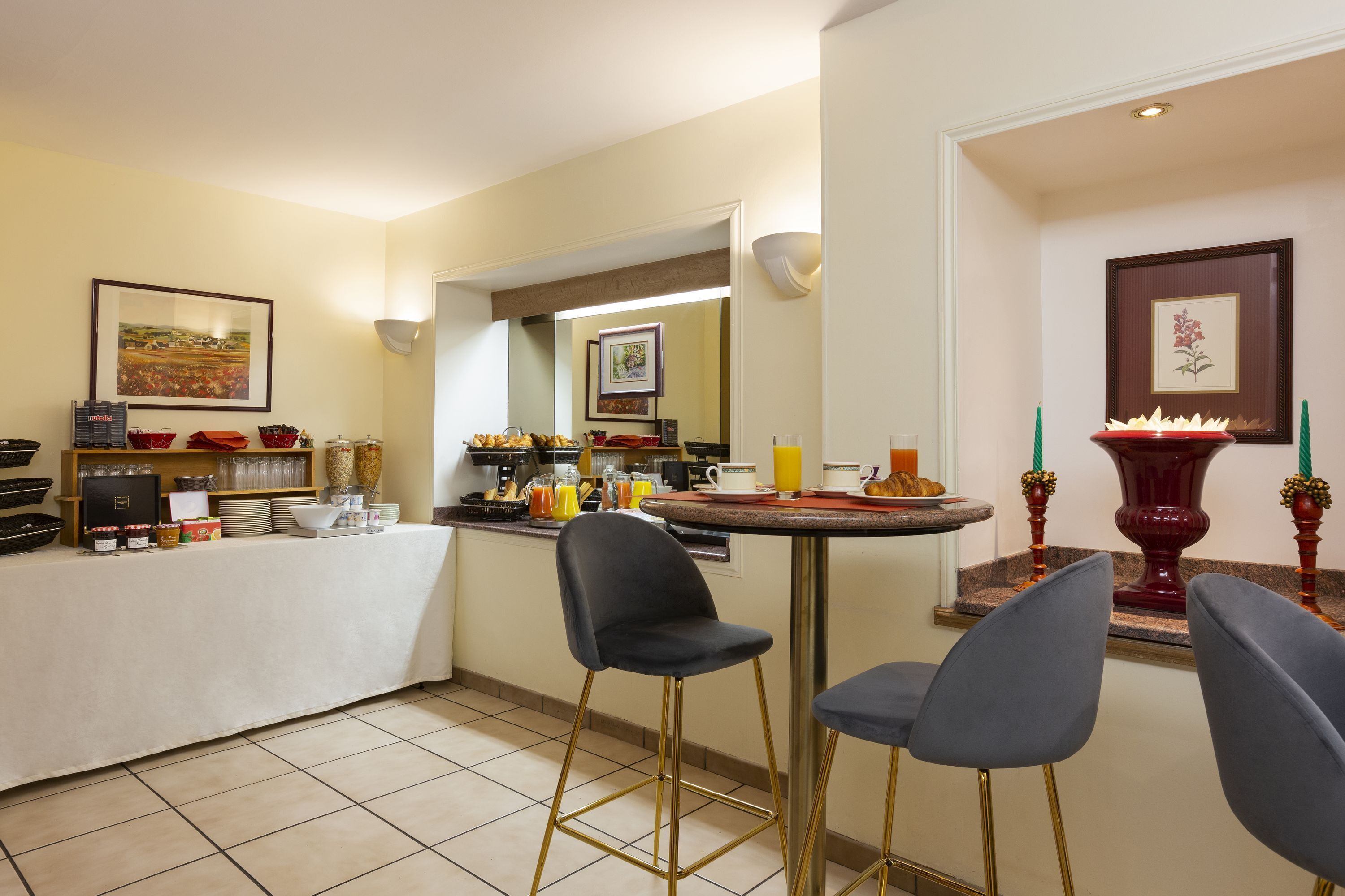 daily buffet breakfast (eur 12 per person)