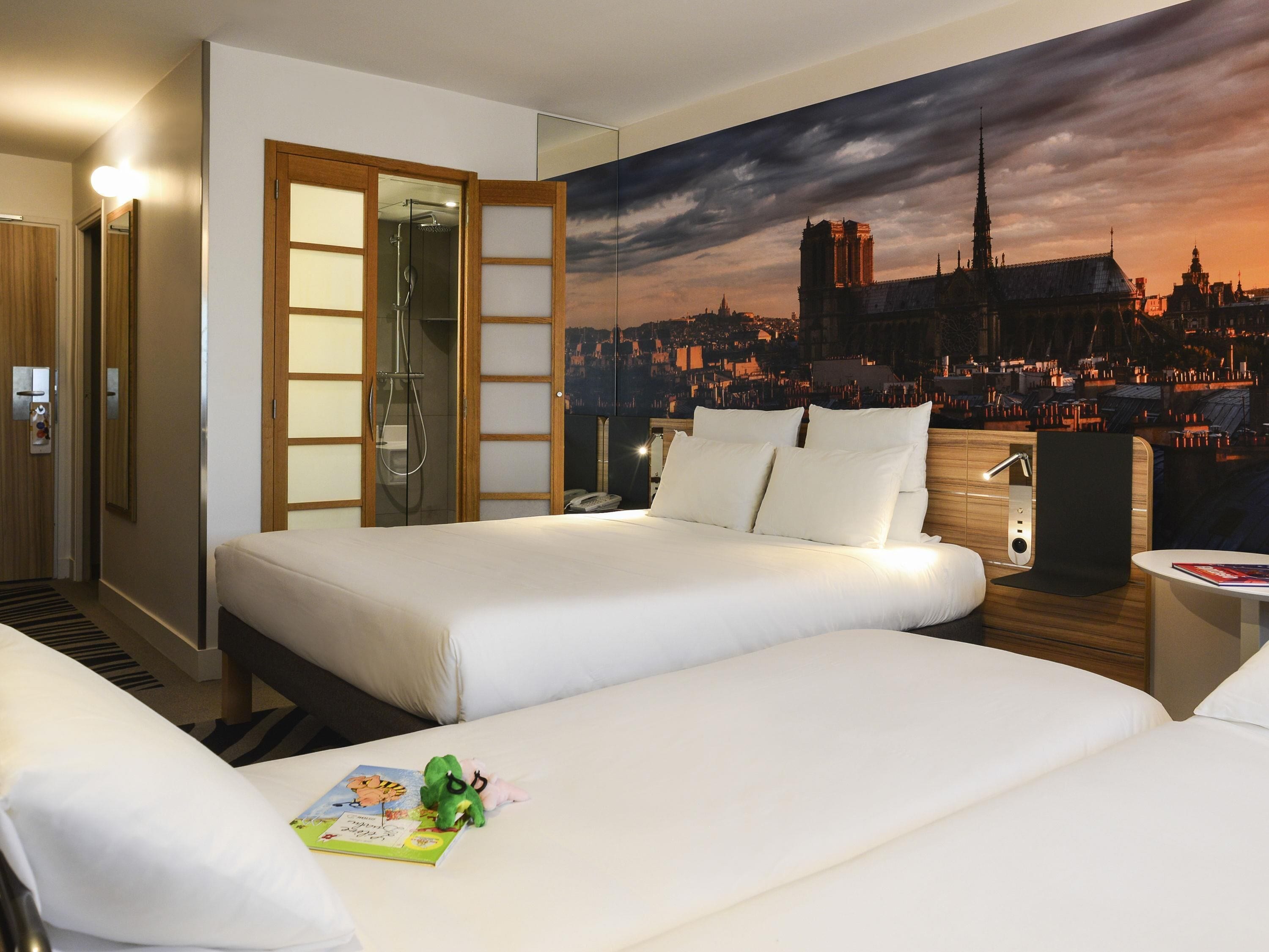 Chambre supérieure, 1 grand lit et 1 canapé-lit | Literie de qualité, lit avec matelas en mousse à mémoire