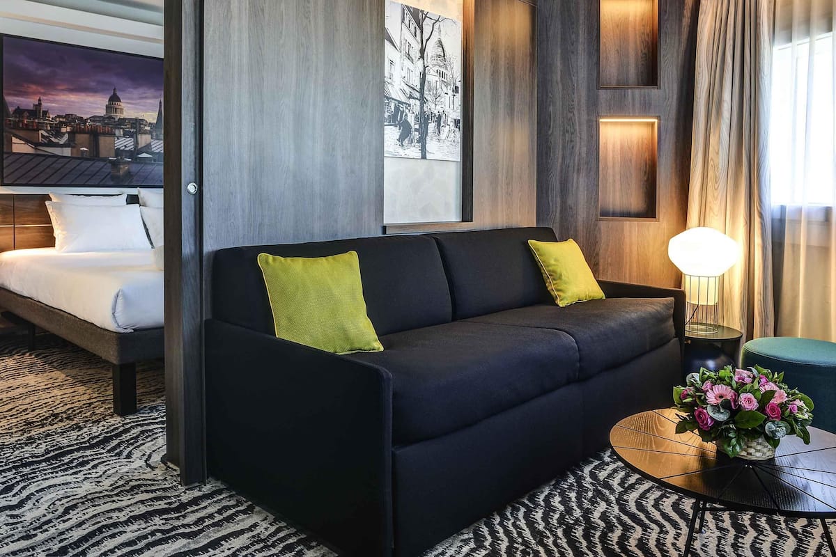 Suite, 1 King Bed with Sofa bed (Paris View)