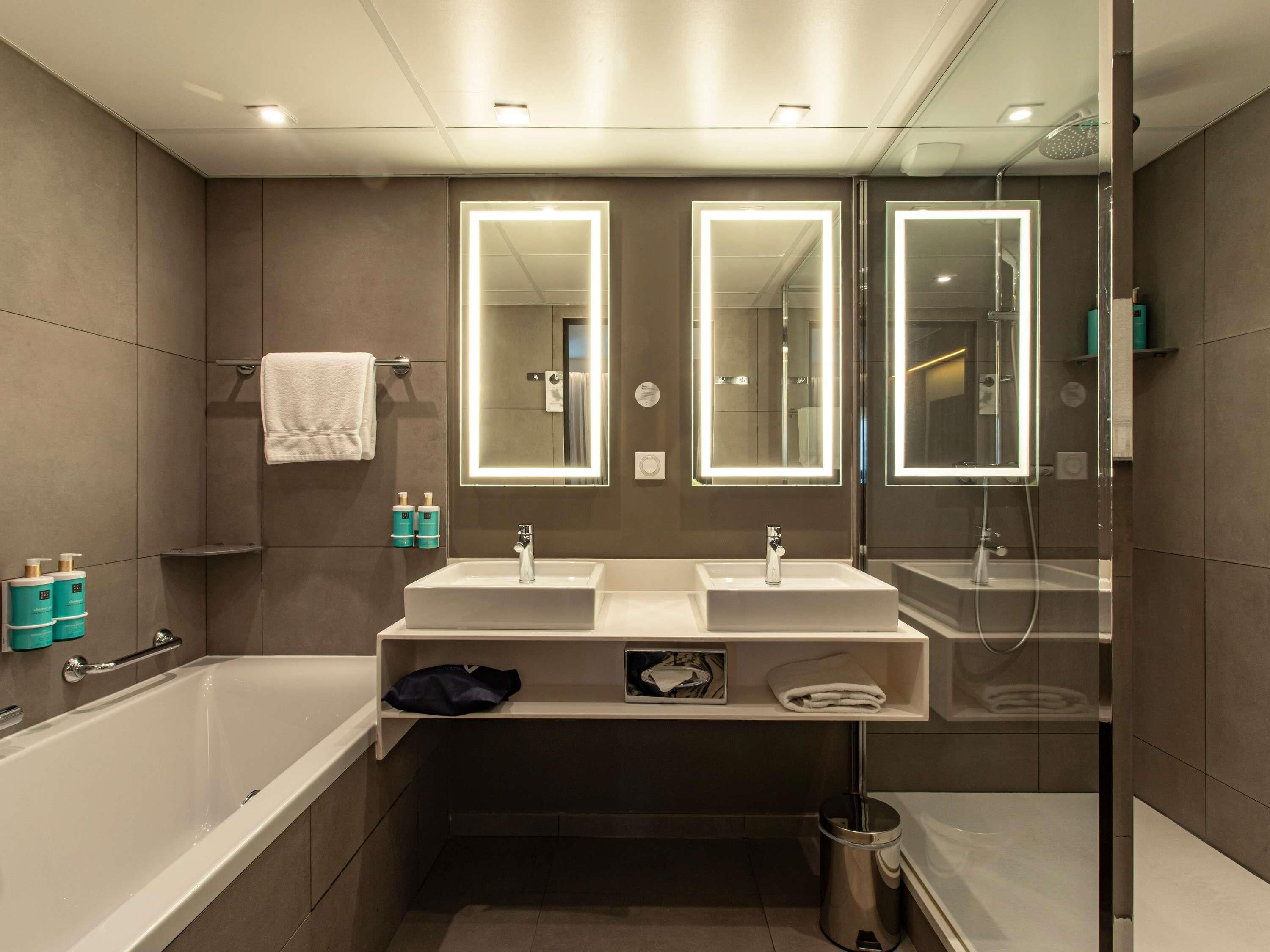 suite, 1 king bed with sofa bed (paris view) | premium bedding, memory-foam beds, in-room safe, blackout curtains