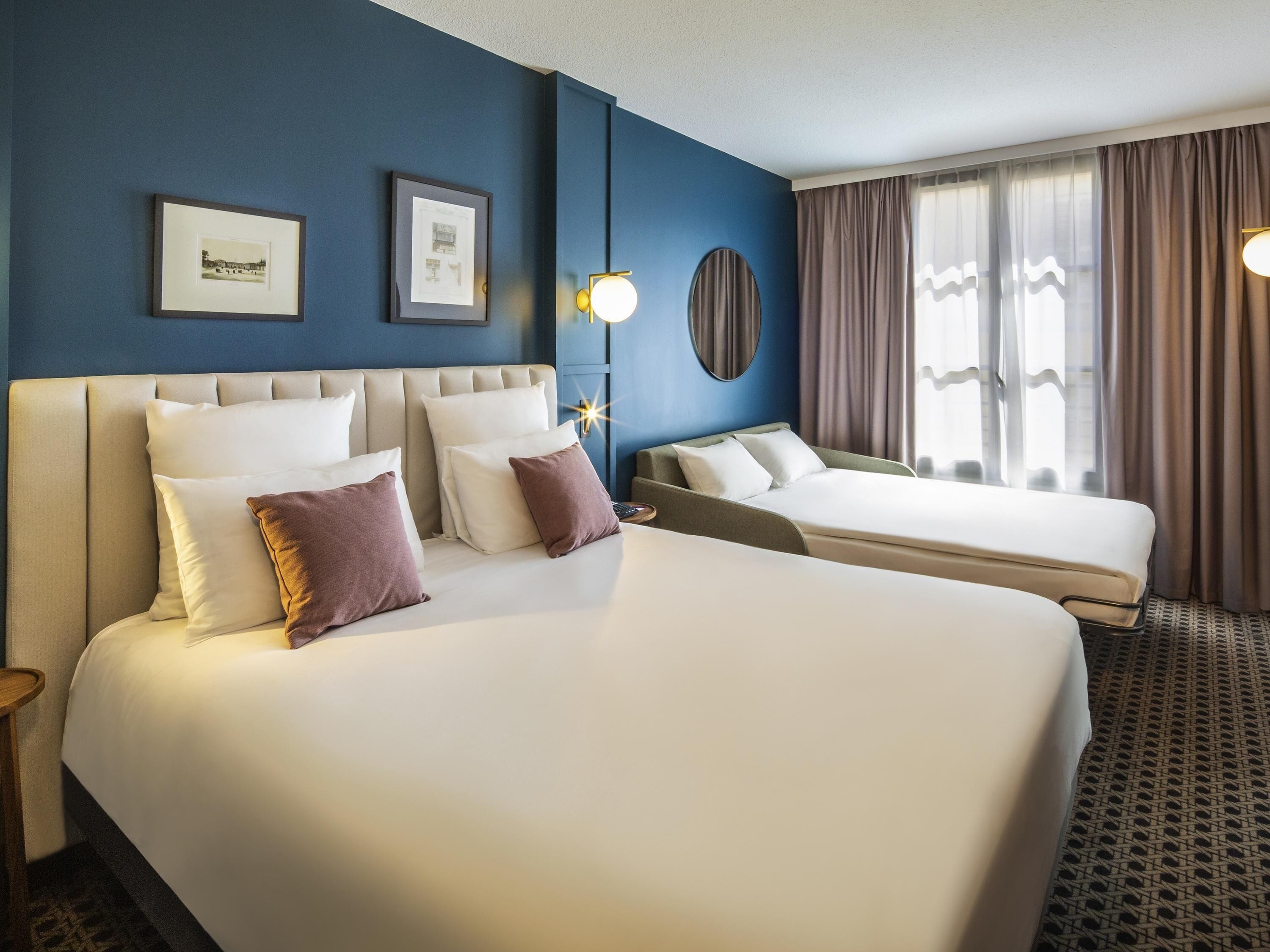 Ropa de cama de alta calidad, colchones Select Comfort y minibar 