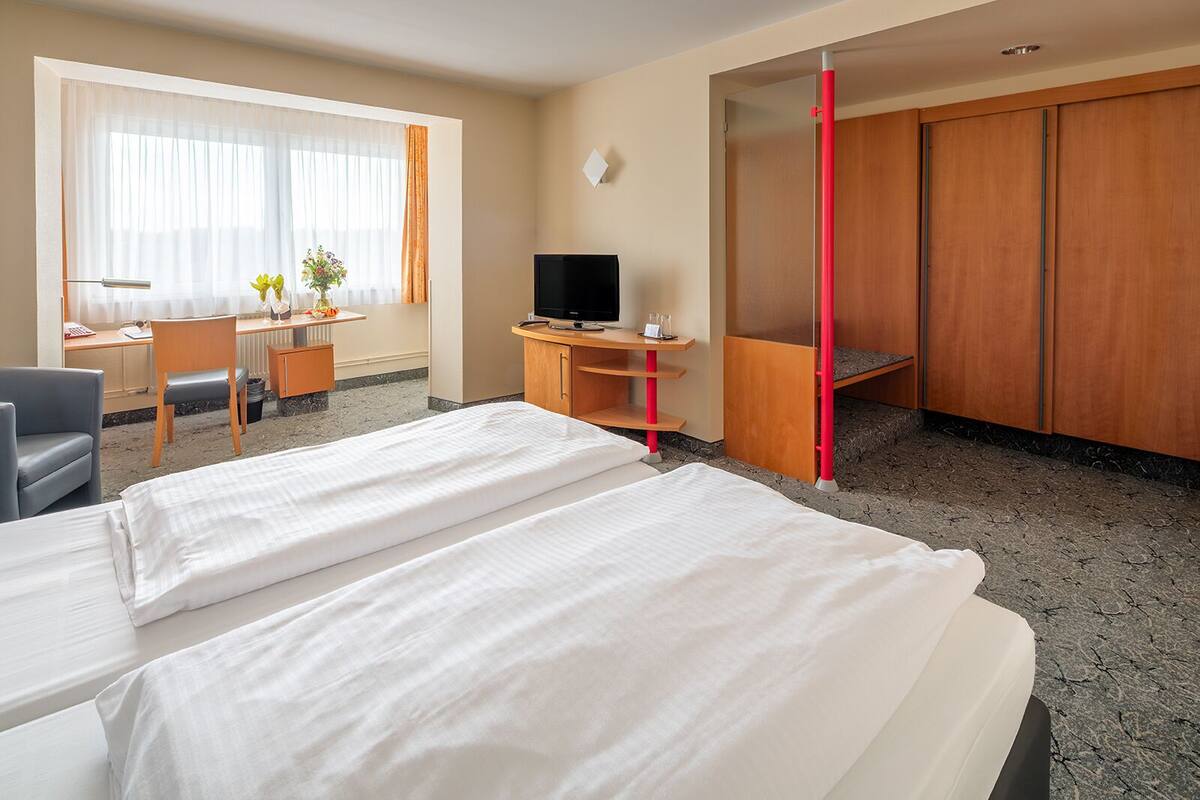 Superior Double Room | Hypo-allergenic bedding available, in-room safe, desk, blackout drapes