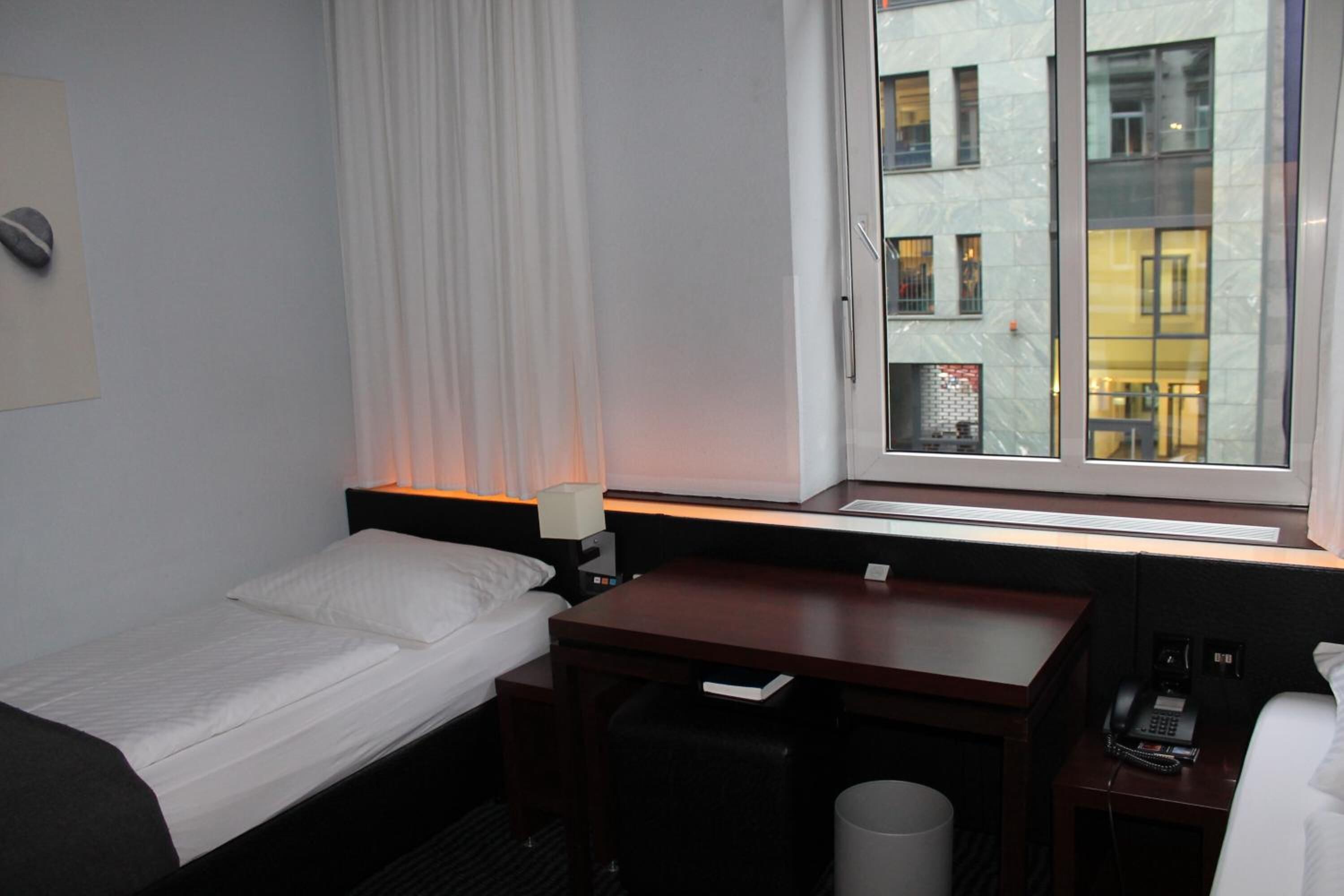 premium bedding, minibar, desk, laptop workspace