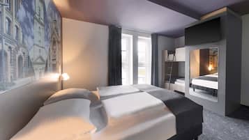 Allergikerbettwaren, Schreibtisch, schallisolierte Zimmer