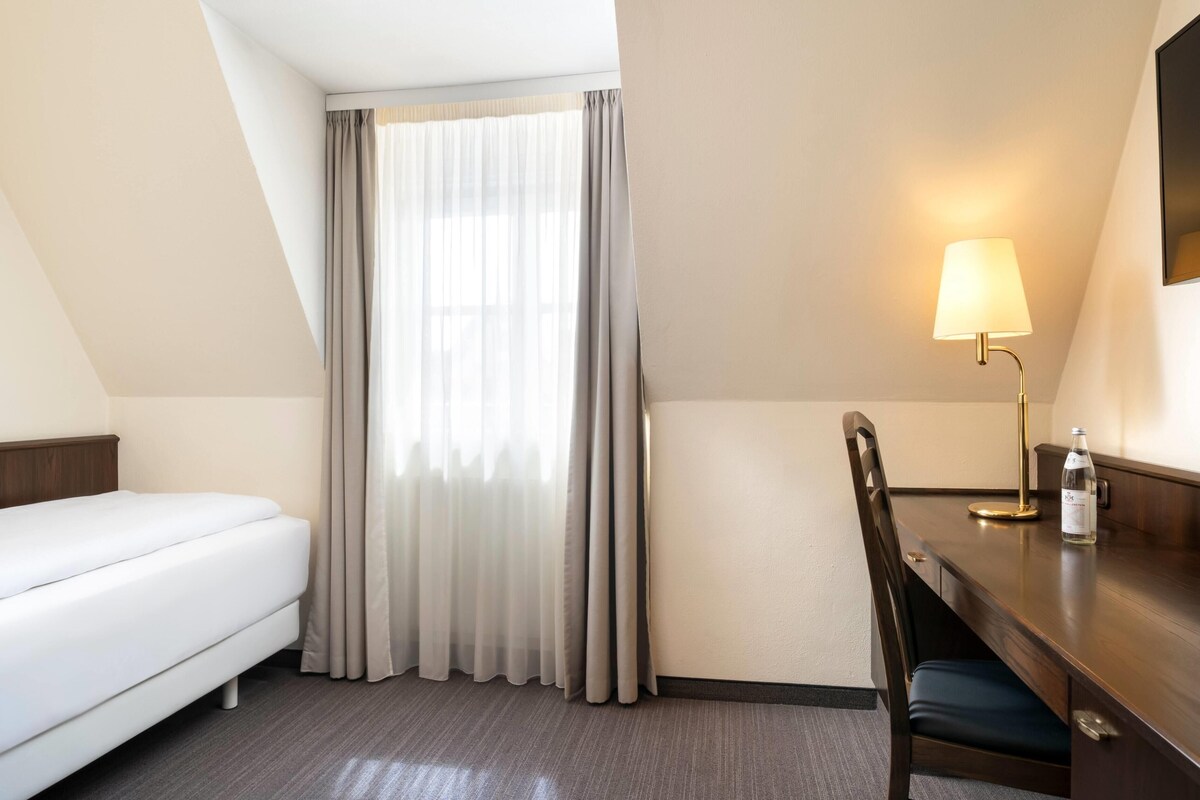 Habitación estándar, 1 cama individual | Ropa de cama hipoalergénica, caja fuerte, escritorio