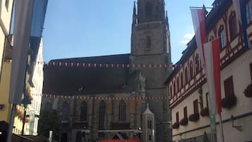 Vue sur la campagne depuis lâhĂ©bergement