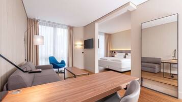 Literie de qualité supérieure, coffres-forts dans les chambres, bureau