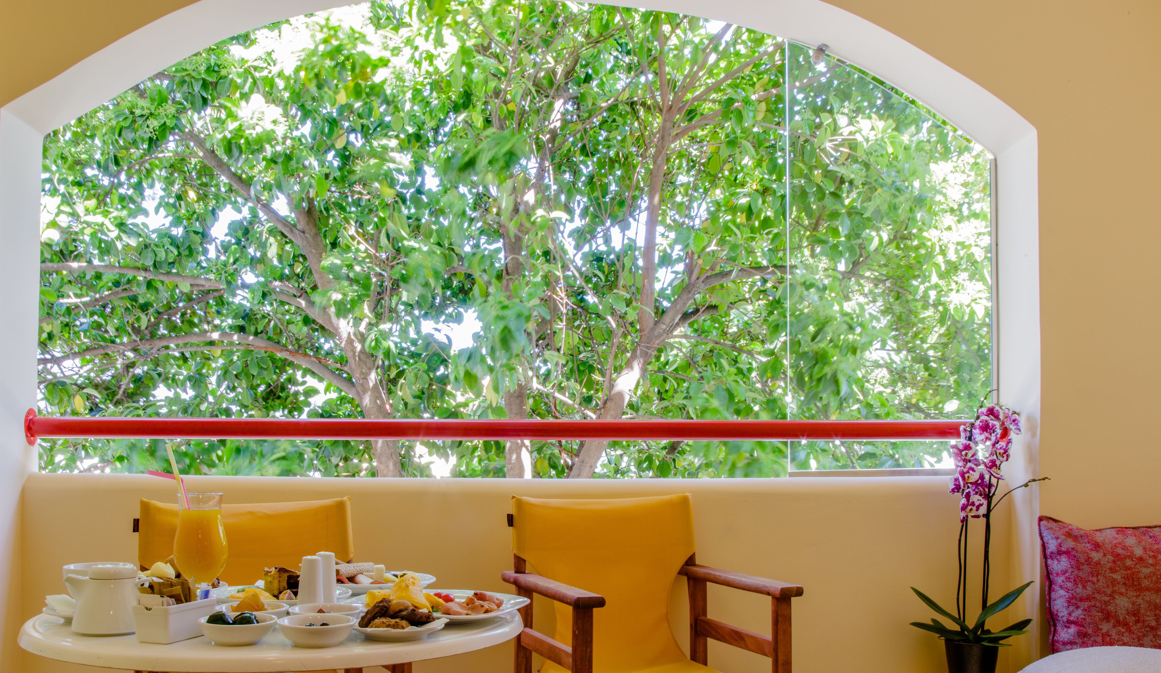 Standard-Doppelzimmer, 2 Einzelbetten | Blick vom Balkon