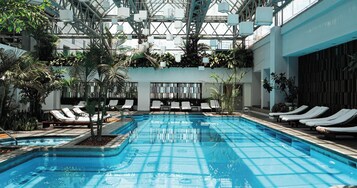 Indoor pool, open 5:30 AM to 8:00 PM, sun loungers