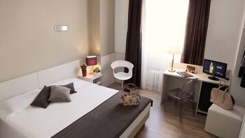 Down duvets, minibar, in-room safe, desk
