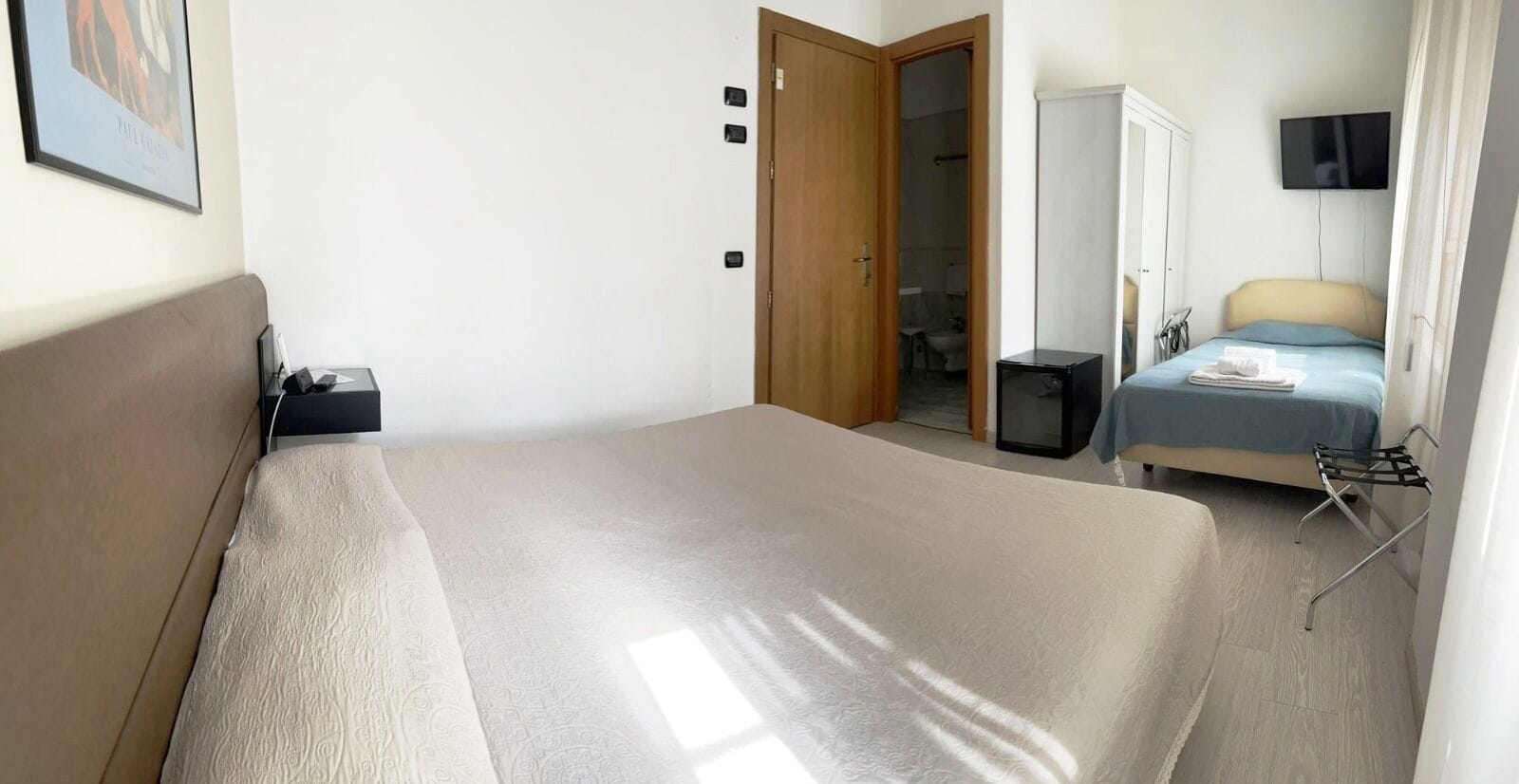 triple room, private bathroom (french bed) | 1 bedroom, premium bedding, down duvets, in-room safe