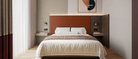 Daunenbettdecken, Minibar, Zimmersafe, Schreibtisch